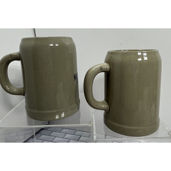 Vintage 2 MICHELOB Beer German Large Ceramic Beer Mug RARE .5L Peter Simon GERZ - Picture 7 of 13